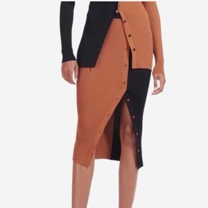 Lorraine ribbed skirt